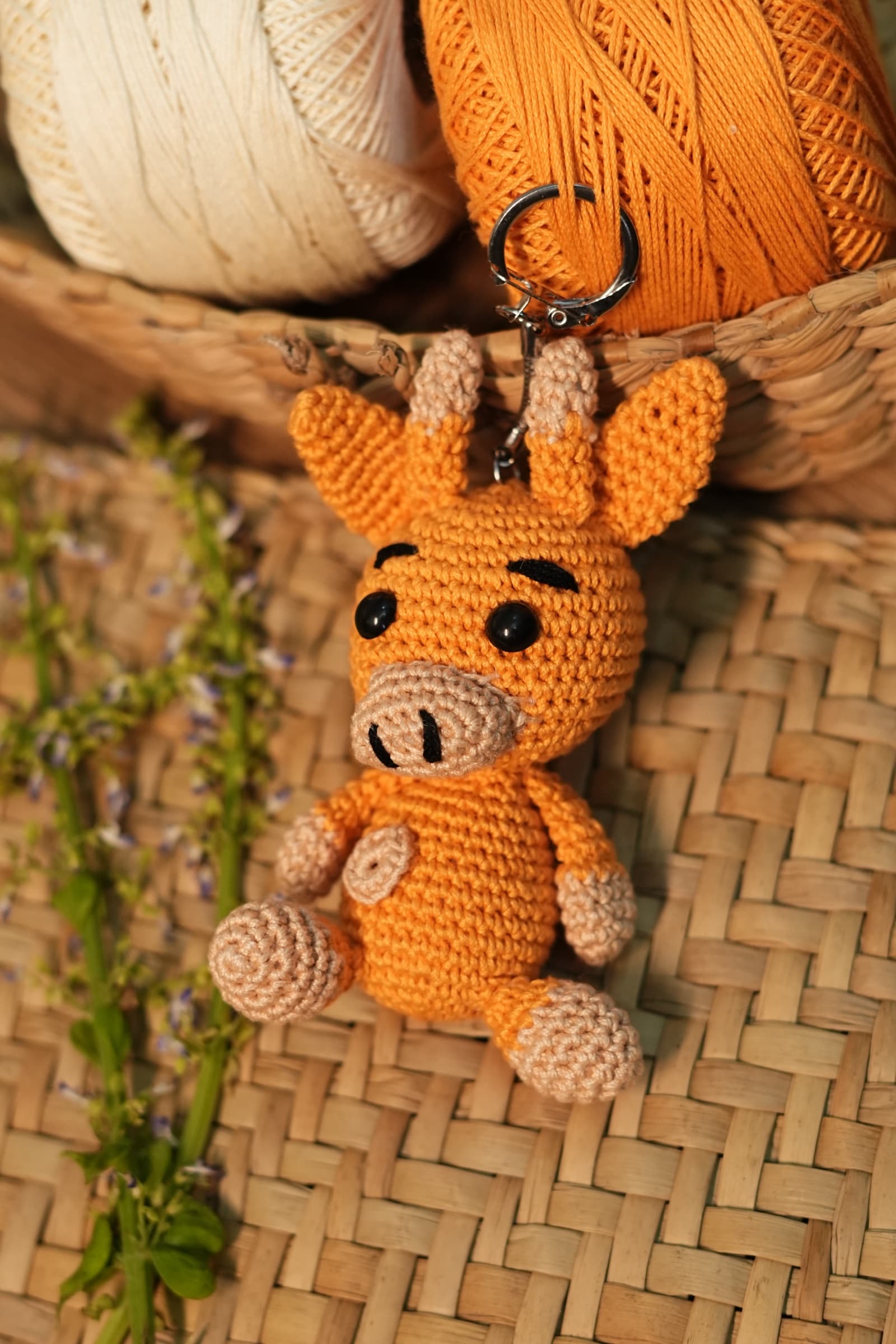 Ginger Giraff Keychain