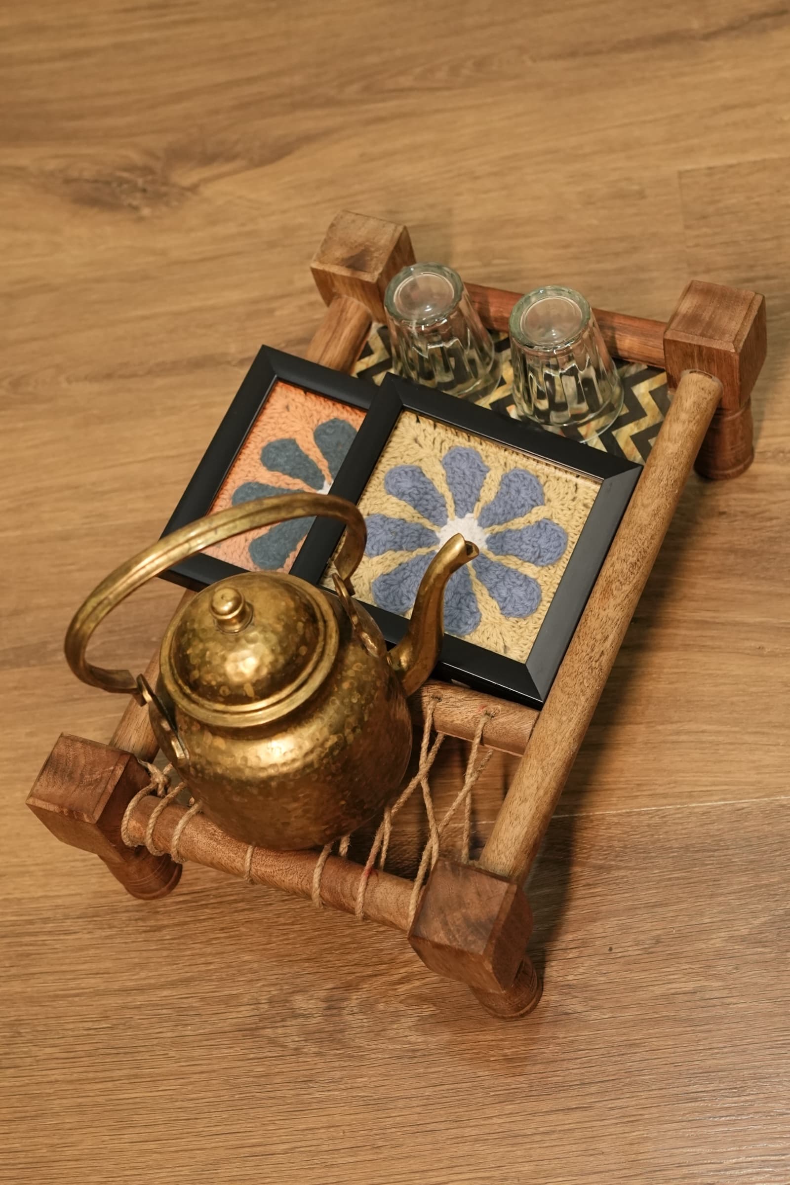 Crochet Tea Coasters — Set of 4 detail